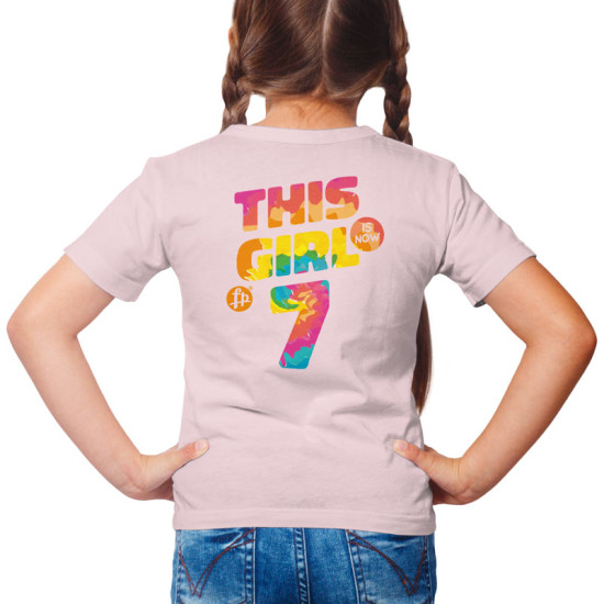 This girl is now 7 - Birthday t-shirt (Κοντομάνικο Παιδικό)